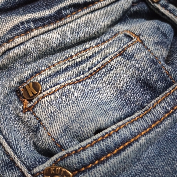Kut From The Kloth Catherine Boyfriend Mid-Rise Jeans Ladies 6 Current Style - Picture 10 of 12